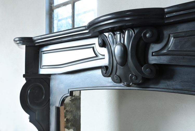 unique marble fireplace