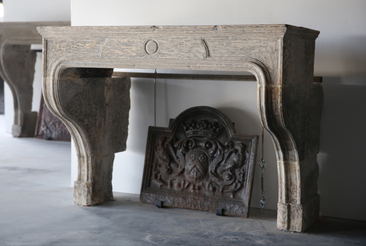 beautiful antique fireplace