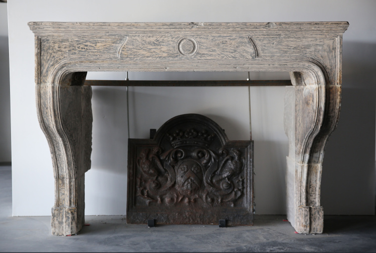 beautiful antique fireplace