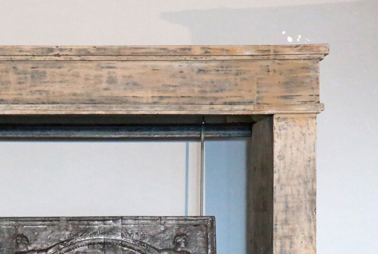 stately antique fireplace
