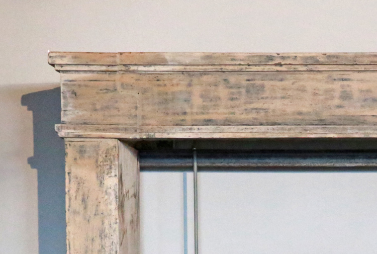 stately antique fireplace