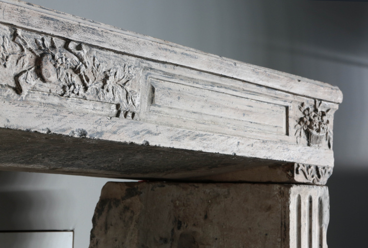 ornate antique fireplace
