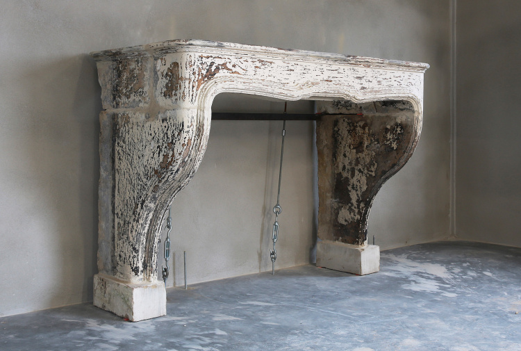 beautiful antique fireplace