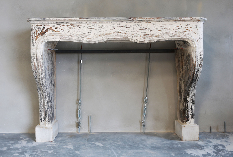 beautiful antique fireplace