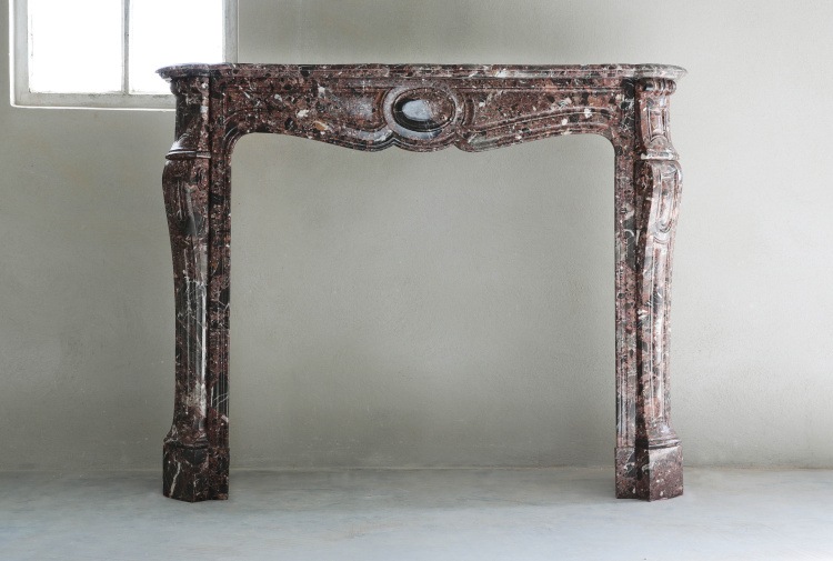 Antique fireplace Pompadour