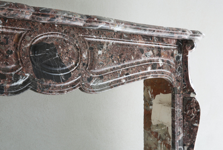 Antique fireplace Pompadour