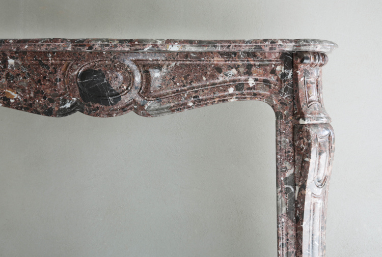 Antique fireplace Pompadour