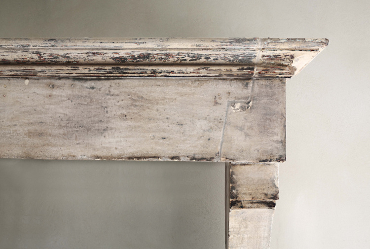 Authentic antique fireplace
