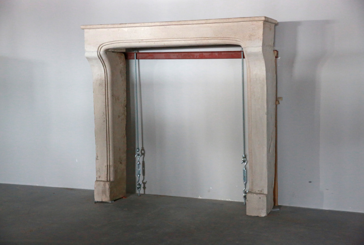 sober antique fireplace